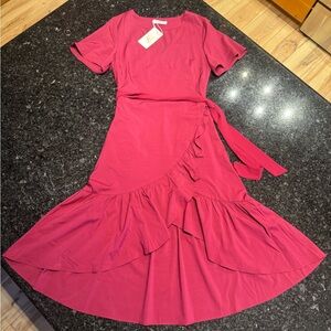 Flowy Burgundy Dress